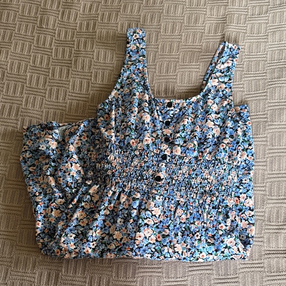 Blue Floral Button-Front Sundress - Picture 5 of 9